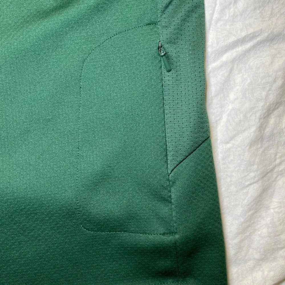 Nike Livestrong 1/4 Zip Pullover XL Green Yellow NikeFit Dri-FIT Training Jacket